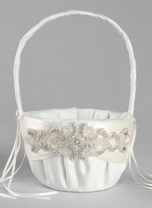 Adriana Flower Girl Basket (available In Multiple Colors) 