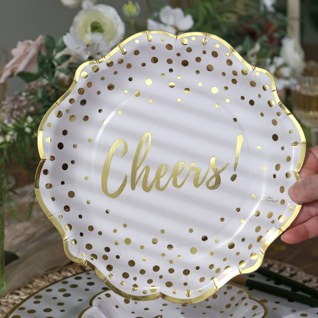 Cheers 72 Piece Party Tableware Set (24 Guests) | My Wedding Favors | Alternate Image 3