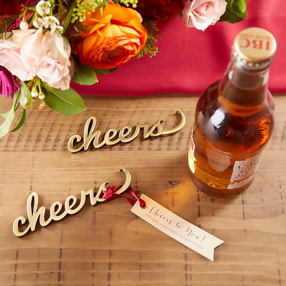 12ct Cheers Antique Bottle Opener Gold