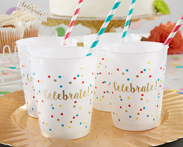 Celebrate 14 oz. Stadium Cups (Set of 12) - Alternate Image 2 | My Wedding Favors