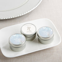 Personalized Travel Candle Tin | My Wedding Favors