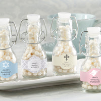 12ct Mini Glass Favor Bottle with Swing Top