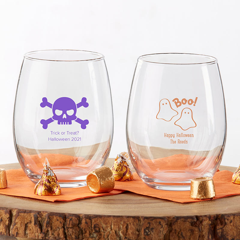 Personalized Wedding Wine Glass, Premium 21oz Stemless Wine Glass Laser  Engraved with your Wedding Anniversary Information! Anniversary gifts 