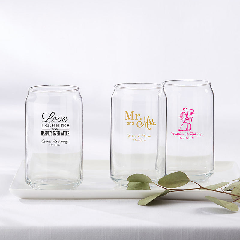 Personalized Beer Cans Glasses