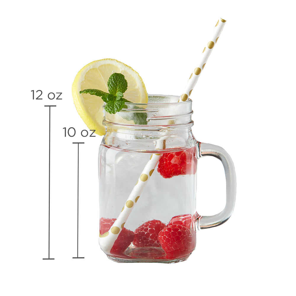 Mason Jar for Drinking - 12 oz