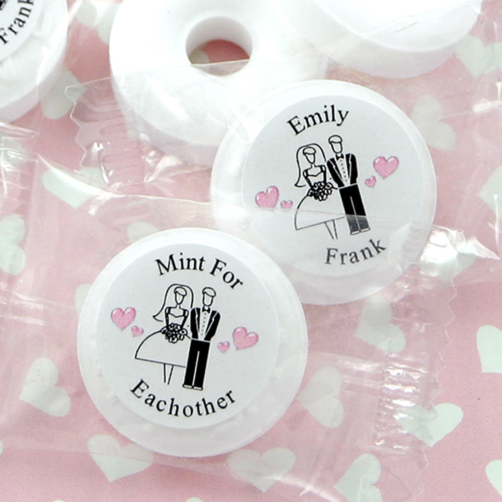 Personalized Clear Top Mint Tin Favors - Forever Wedding Favors