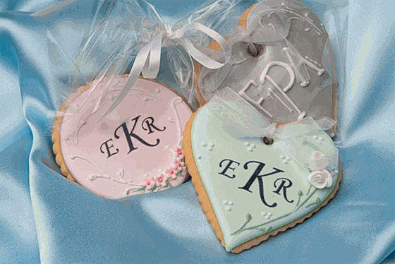 Elegant Monogram Sugar Cookies