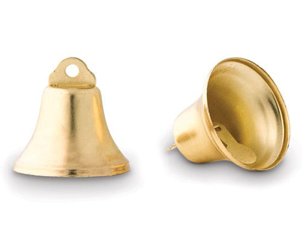 50 Gold Bells for Crafting, Kissing Bells, Wedding Bells, 1 1/4 X
