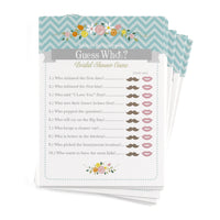 Thumbnail for Guess Who Bridal Shower Card Game (Set of 25) - Alternate Image 2 | My Wedding Favors