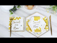 Sweet as Can Bee 9 in. Premium Paper Plates (Set of 16)